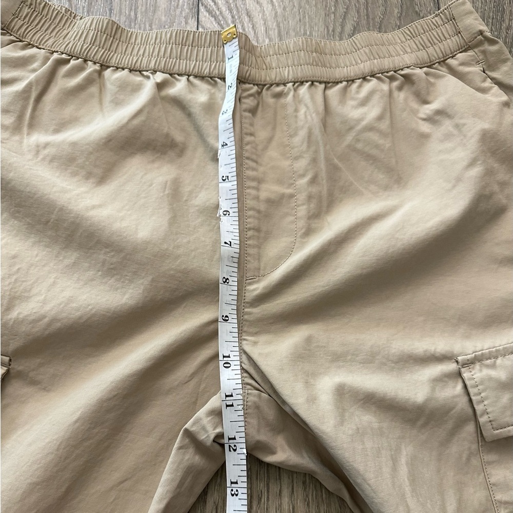 Topman Tan Cargo Pants with Elasticated Cuffs 🏷️ - Picture 4 of 11